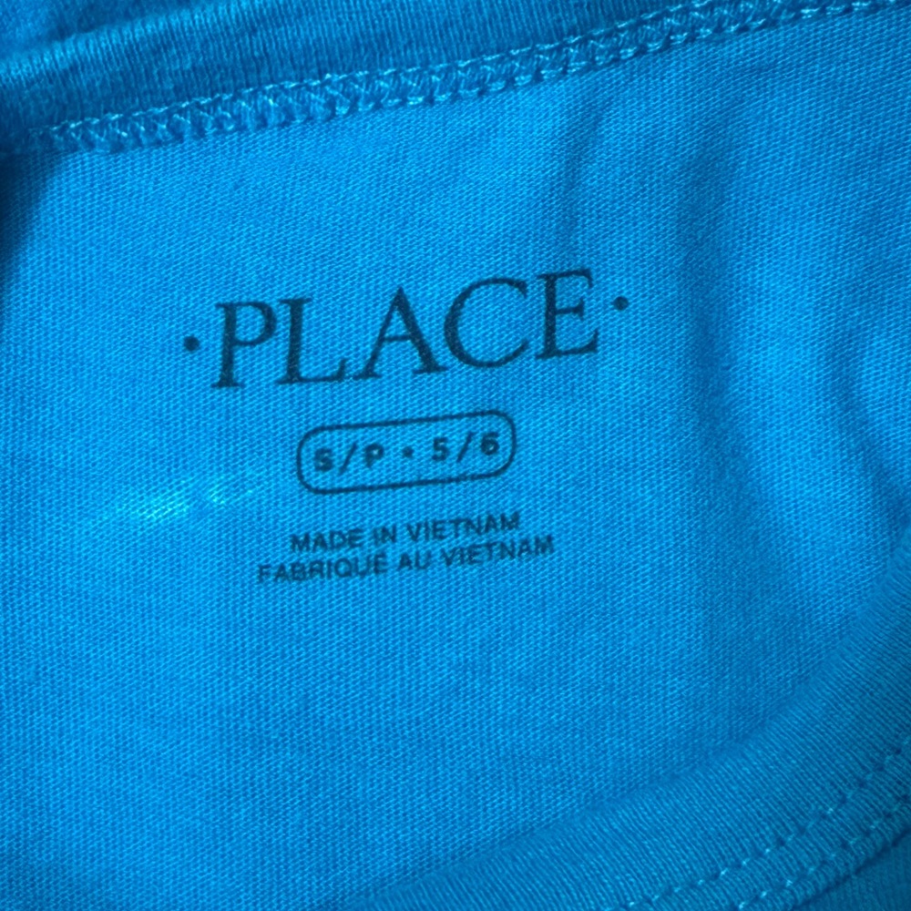 The Children’s Place Youth Boy Size Sm (5/6) Blue and Yellow Short Sleeve Tee - Picture 11 of 12